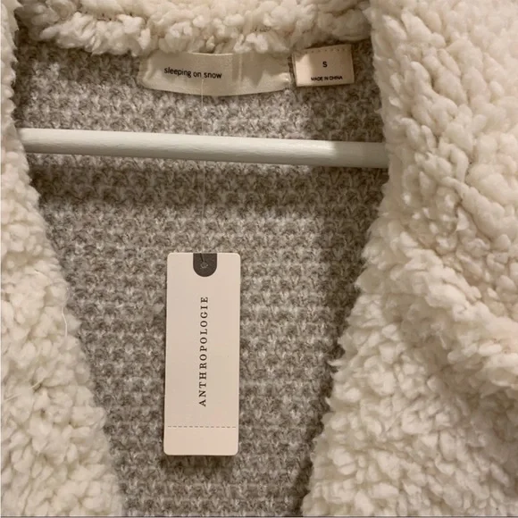 Anthropologie Marled Sherpa sweater coat NWT